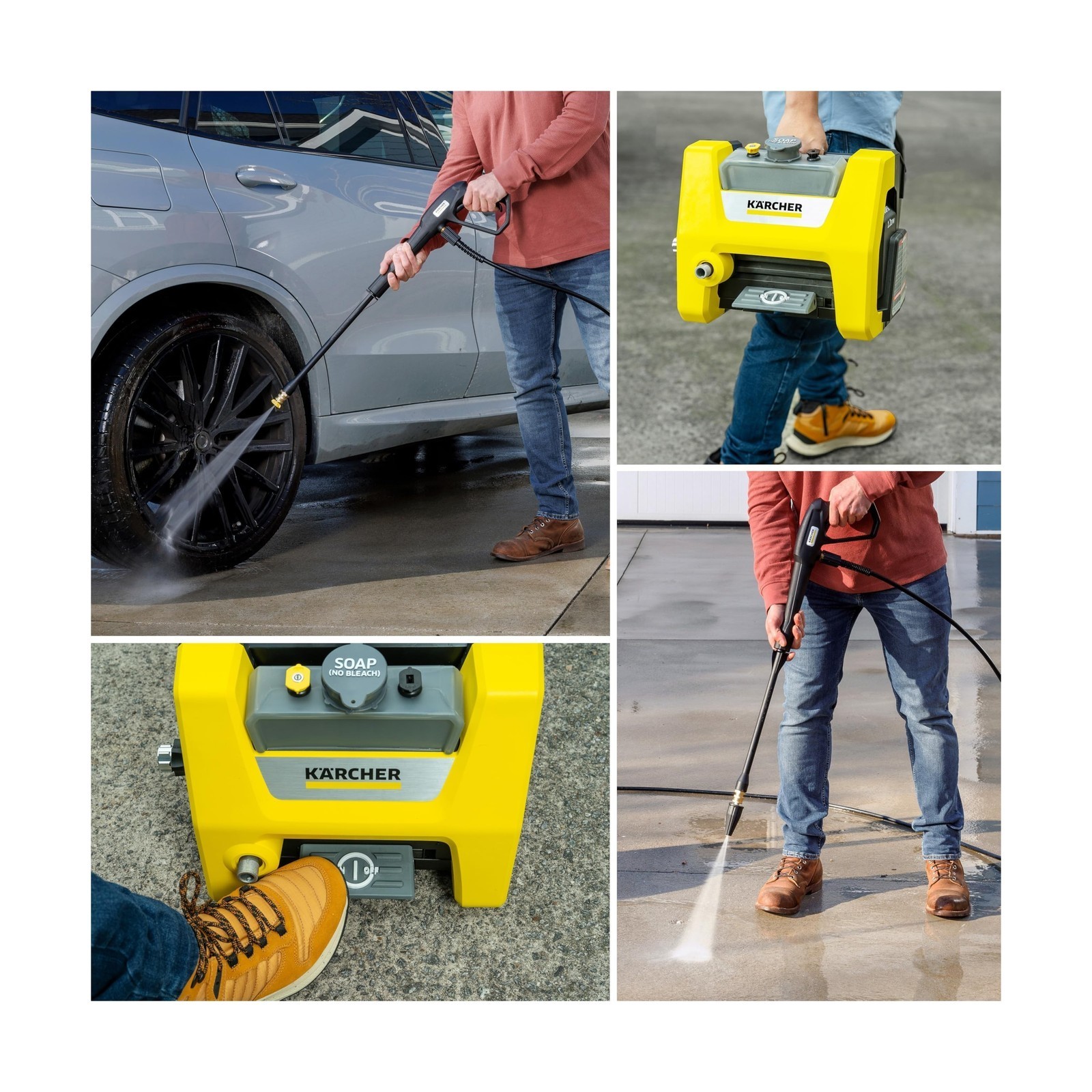 Pressure Washer Cube – 1700 PSI, 1.2 GPM w/ 3 Nozzles & Detergent Tank