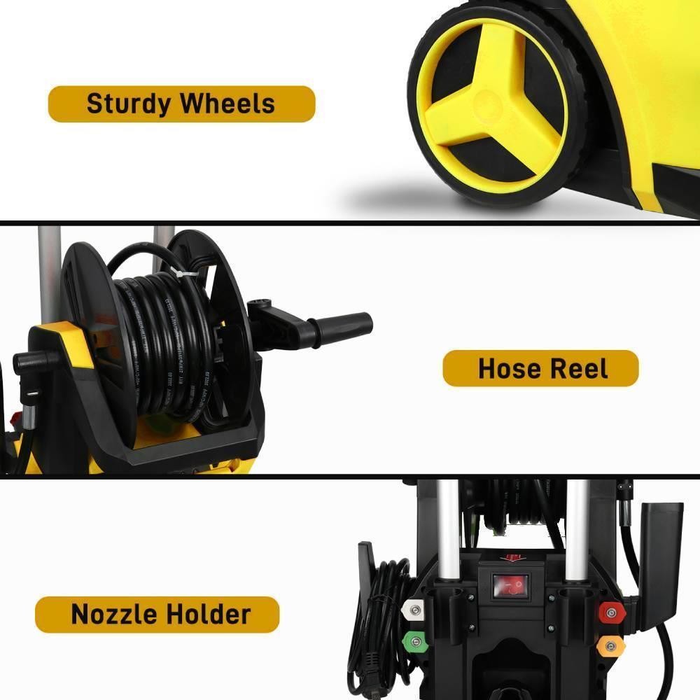 High Pressure Washer 3800PSI with Touch Screen Adjustment Pressure 2.8GPM Yellow