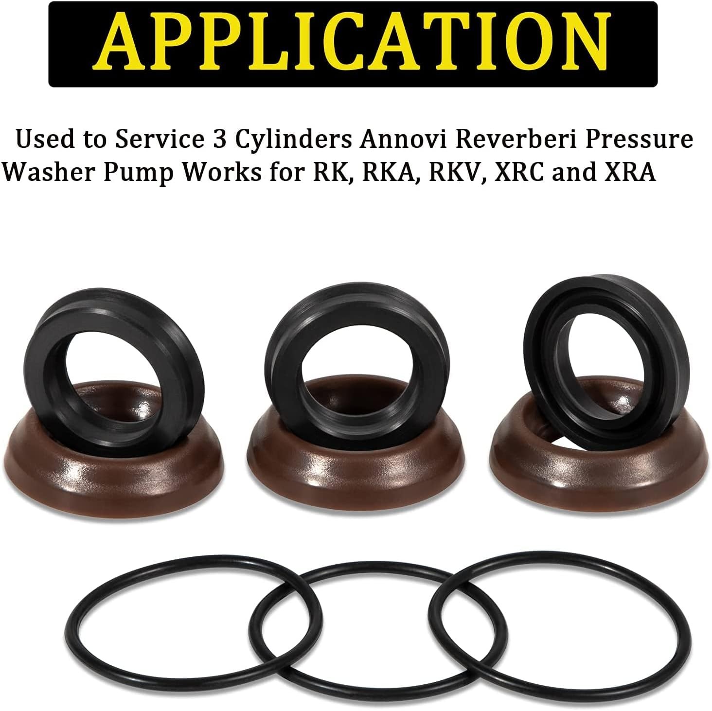 AR1857 for Annovi Reverberi RK RKA RKV XRC Packing Kit 18mm XR Seal Repair Kit