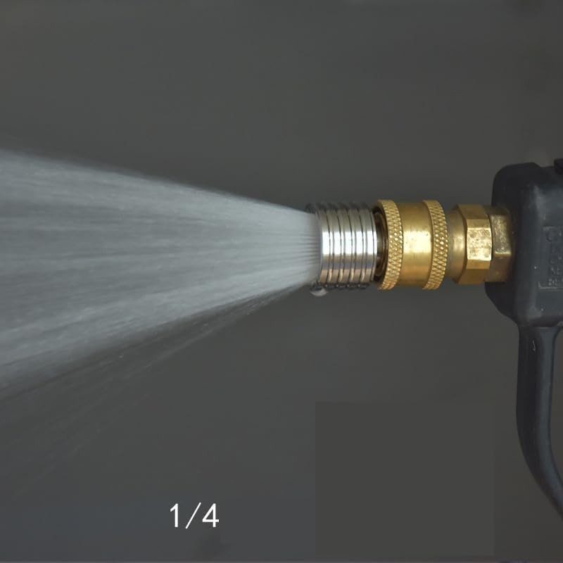 Pressure Washer Tips Spray Nozzle Soft Rain Shower Head Sprinkler with 1/4 Qu…