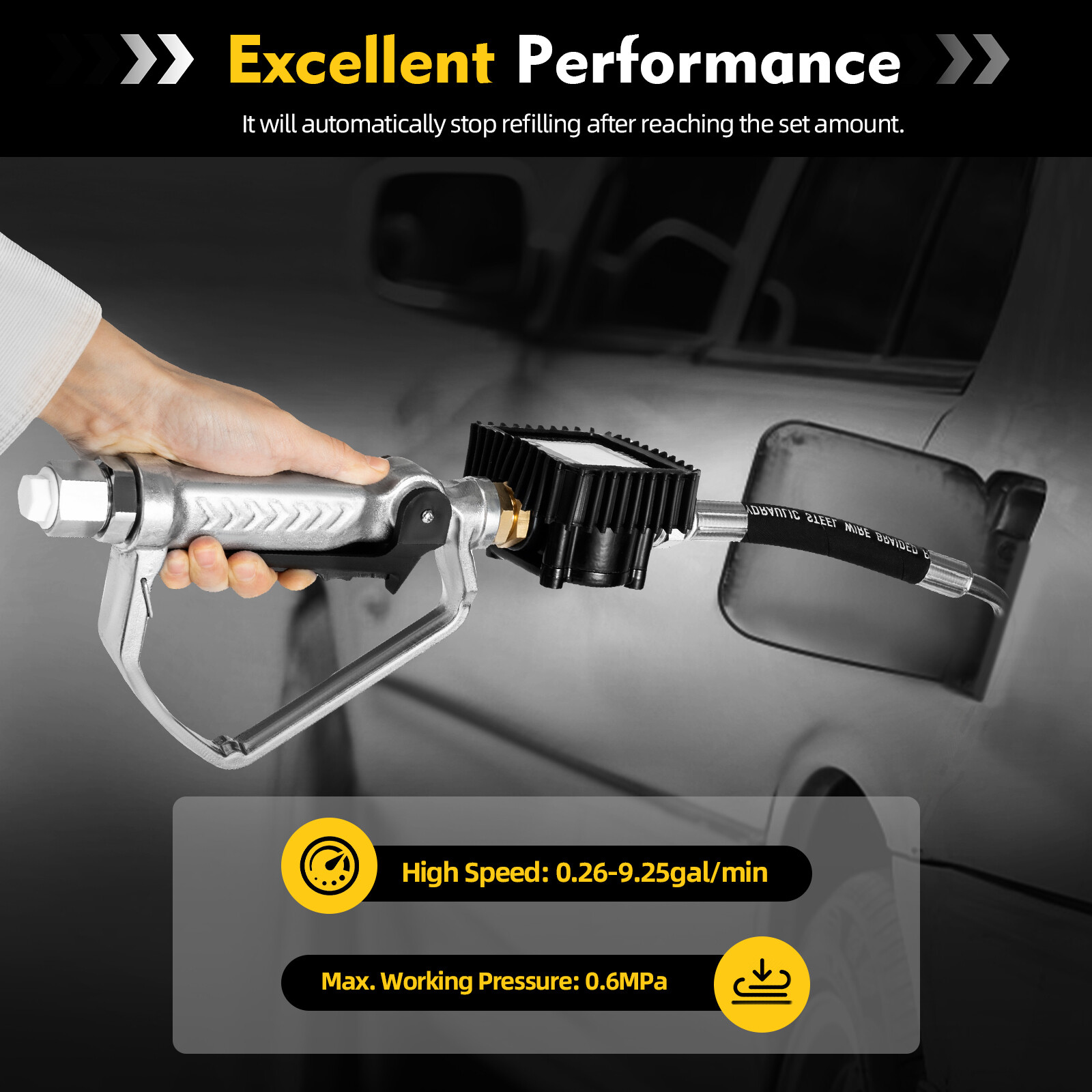 Electronic Oil Metering Gun with LCD Display and Adjustable Flow Rate