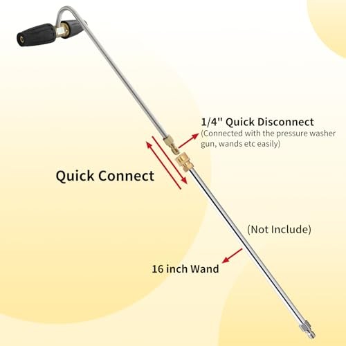 Pressure Washer Gutter Cleaner Attachment, Rotating Pressure Washer Turbo Black