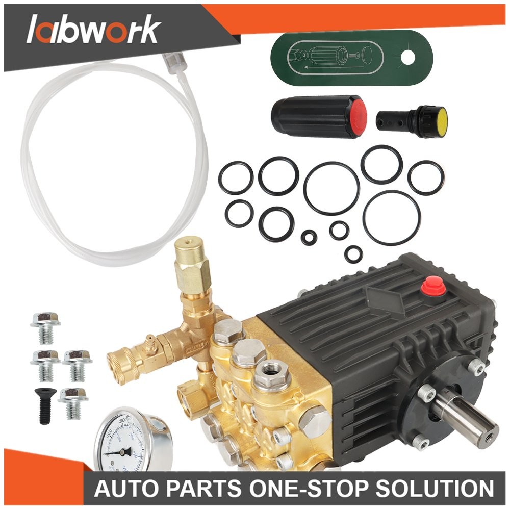 Labwork 3600 PSI 4.9GPM Pressure Power Washer Pump 24mm Solid Shaft Belt Drive