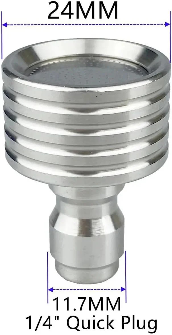 Pressure Washer Tips Spray Nozzle Soft Rain Shower Head Sprinkler with 1/4 Quick