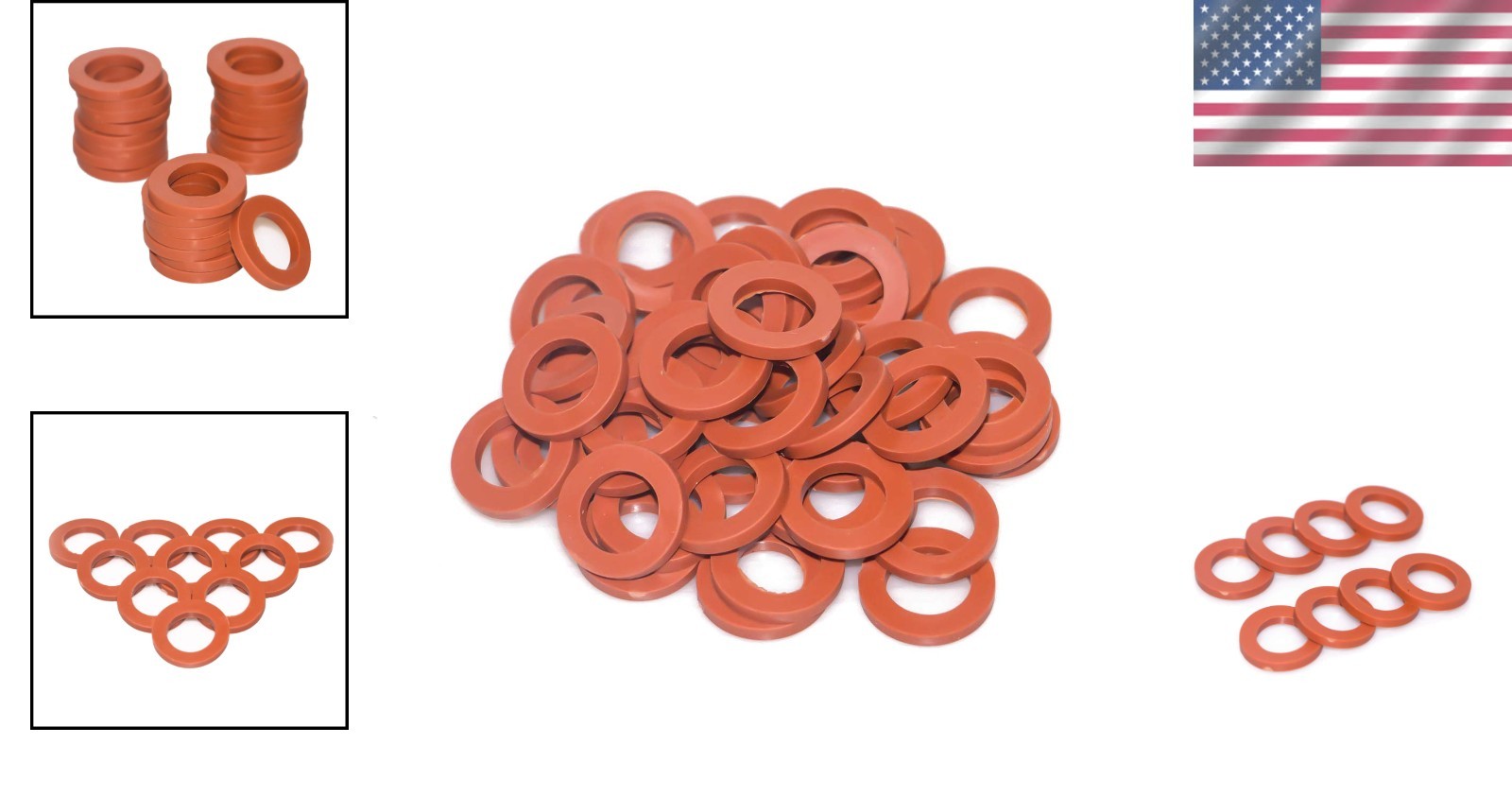 Weather-Resistant 50-Pack Garden Hose Rubber Washers – Leak-Proof Performance
