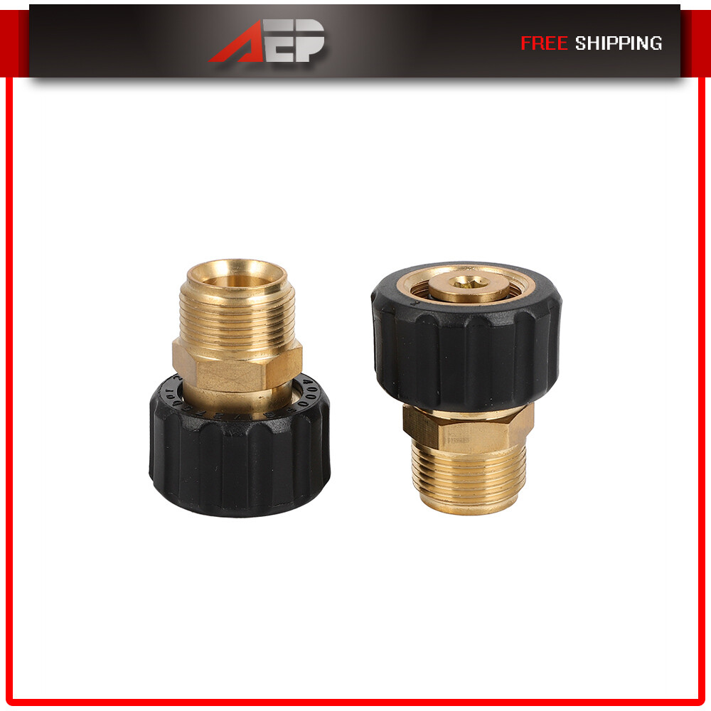 Pressure Washer Hose Adapter M22-14mm Male to M22-15mm Female Adapter