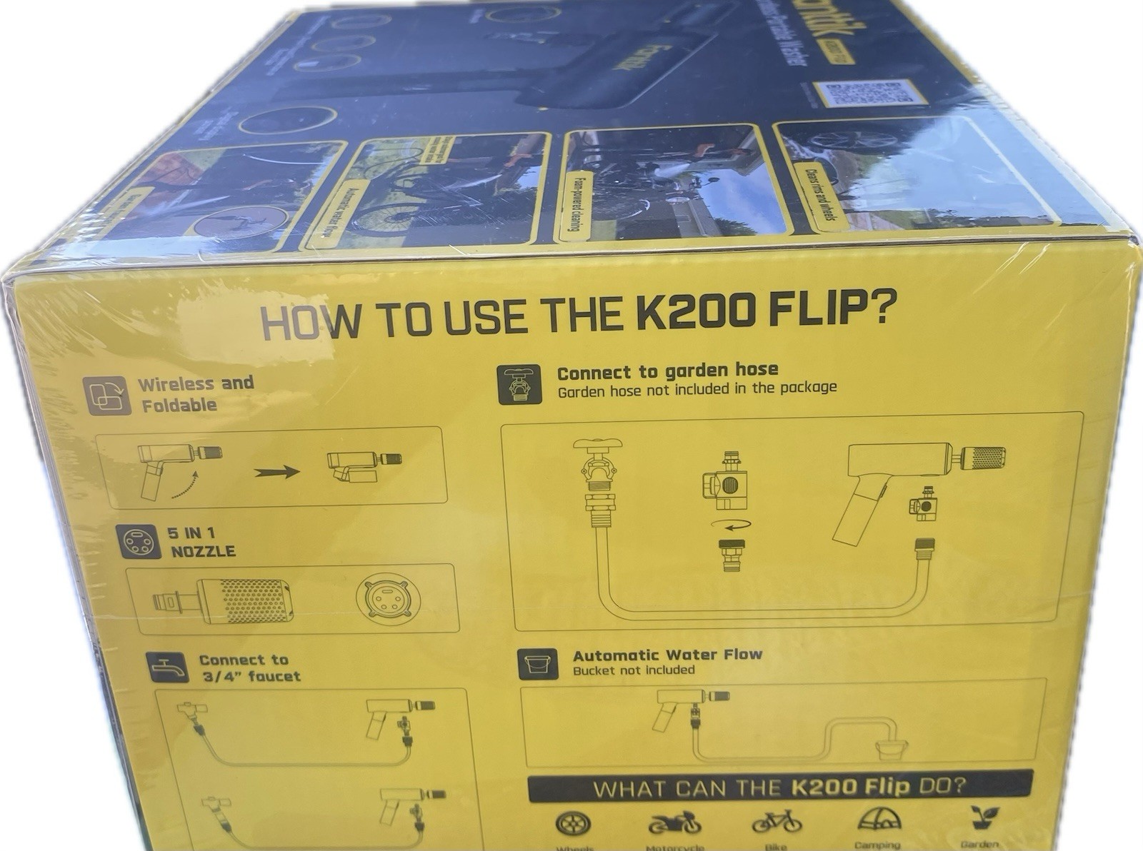 Fanttik K200 Flip Cordless Portable Washer 5-in-1 Nozzle OEM New Sealed