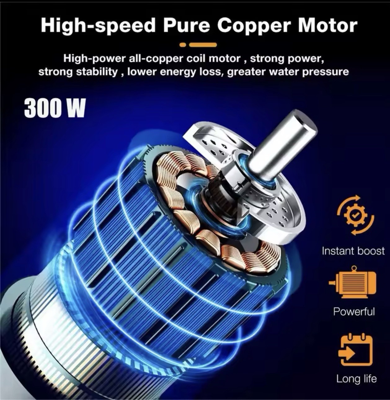 300W 30Bar Cordless High Pressure Car Washer Spray Water Gun 12000mAh Battery Fo