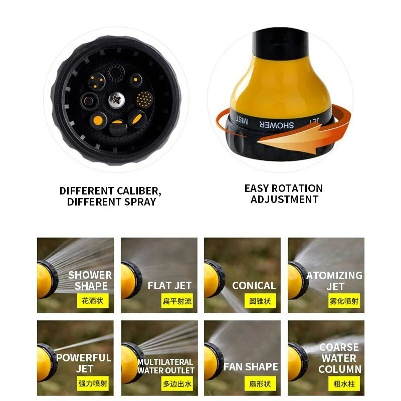 Automatic Foam Water Gun High Pressure Nozzle Jet Car Wash Hose Cleaning Tool