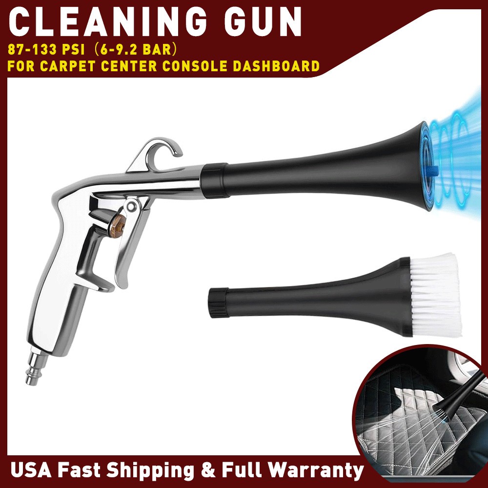 Car Deep Cleaning Dual Gun Nozzle Air Blower Dry Cleaner for Dashboard Carpet