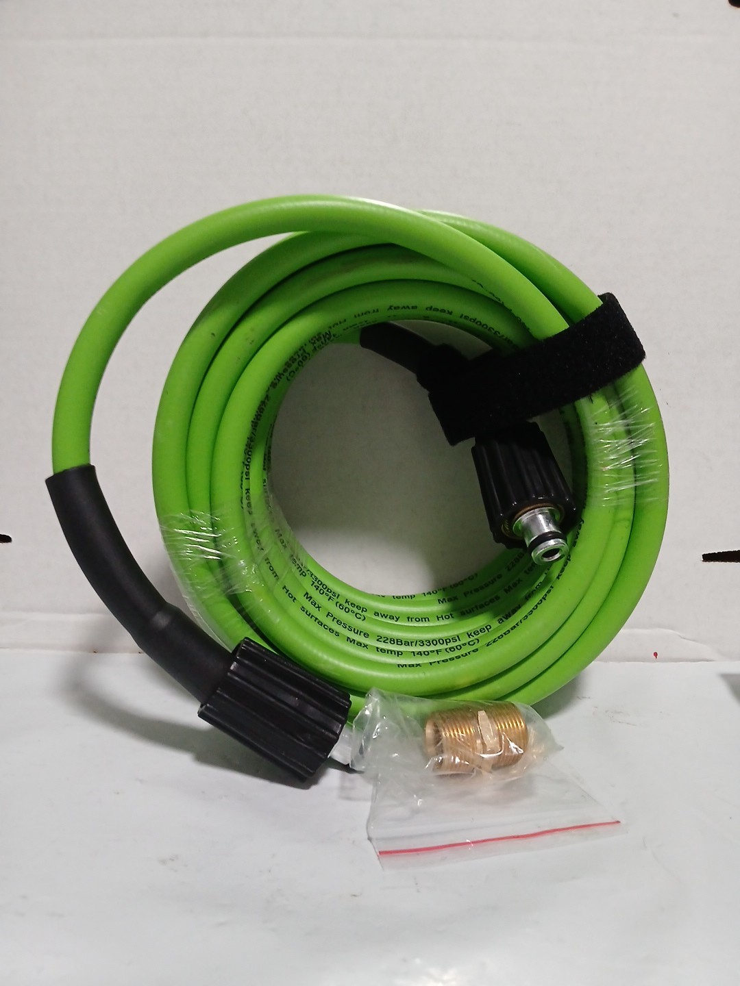 Super Flexible Pressure Washer Hose 25′ 3300 PSI M22-14&15mm