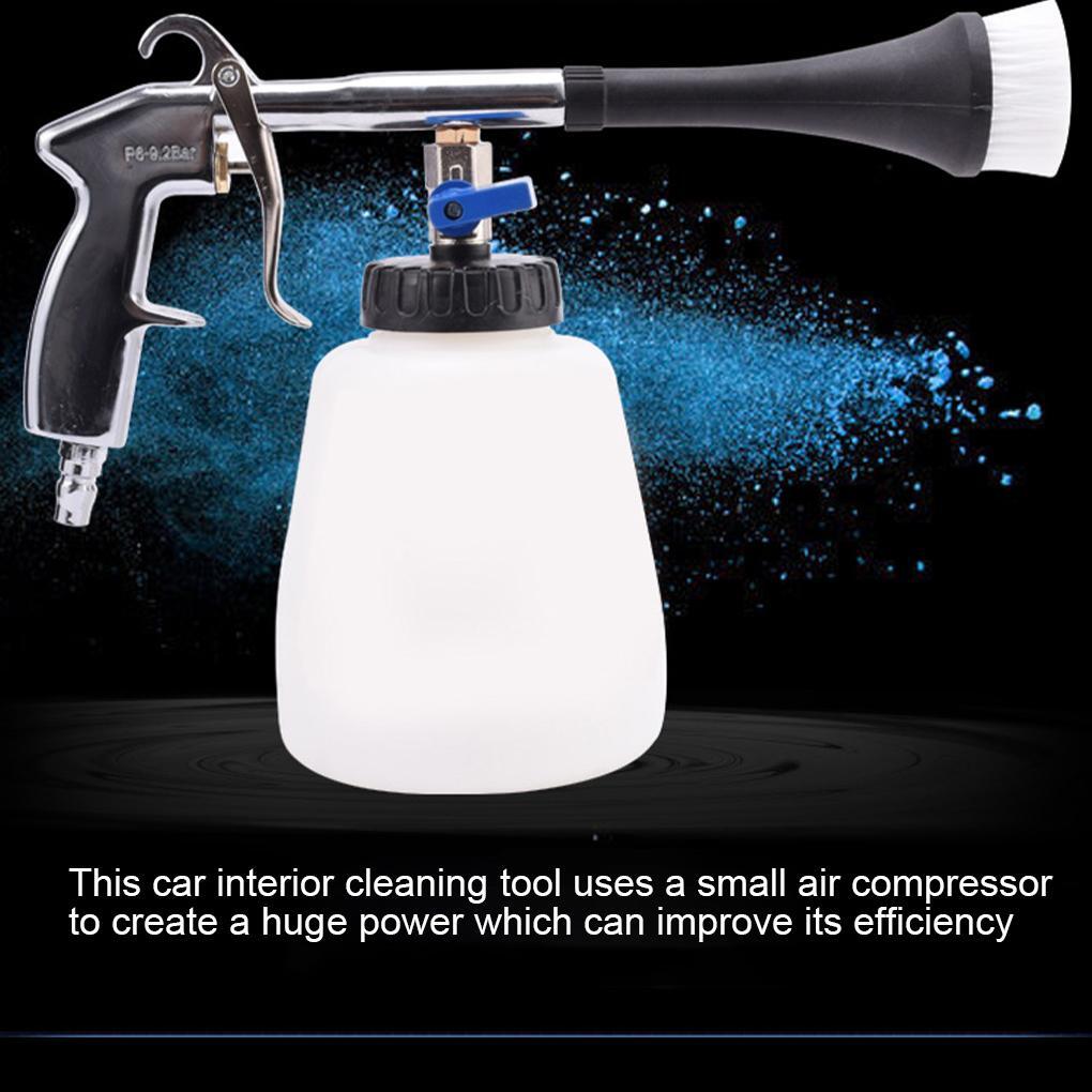 Tornador Cyclone Car Cleaning Black Gun Pneumatic Tool Dry Cleaner W/regulator