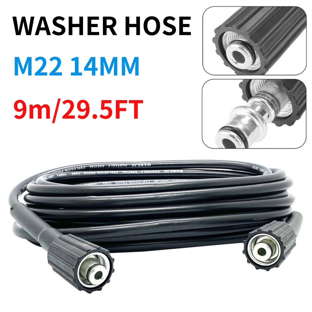 2Pcs Pressure Washer Adapter Set M22 3/8″ Quick Connect For Power Washer Hose