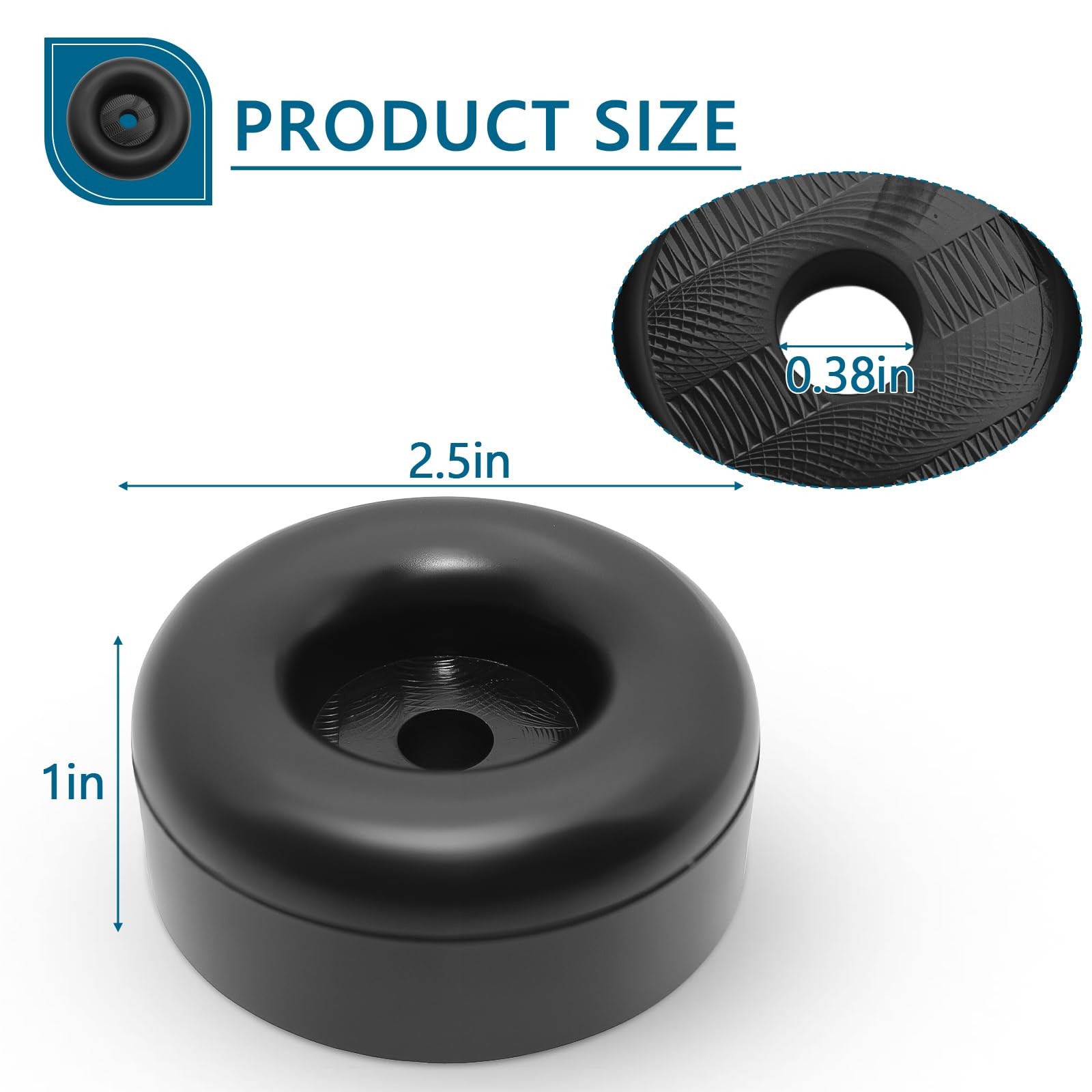 Heavy Duty Anti Vibration Feet for Generators, Pressure Washers, Compressors …