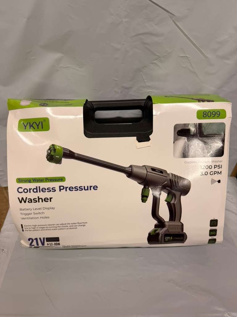 Cordless Pressure Washer Battery Powered; 990PSI Cordless Power Washer