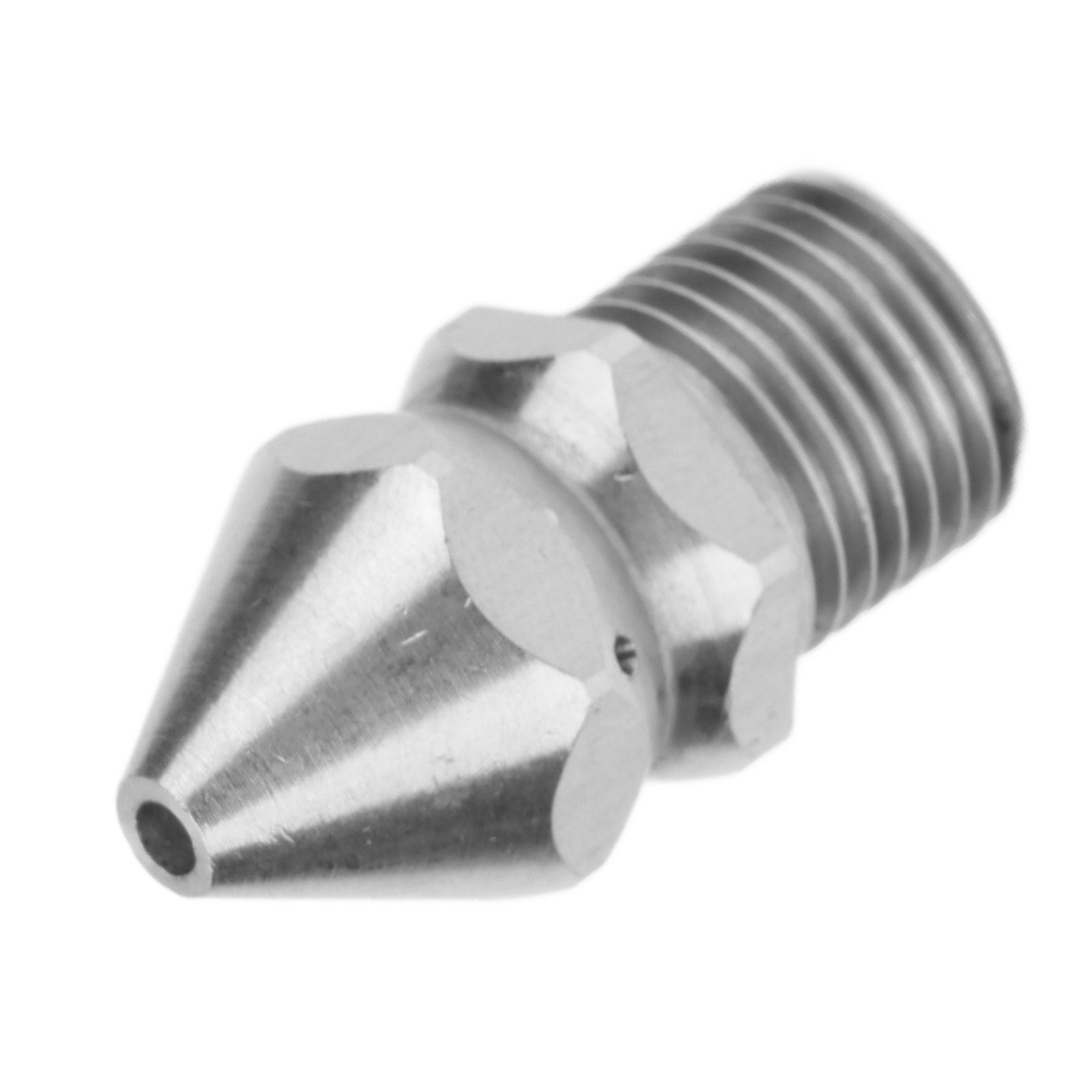 G1/4 Male Thread StainlessSteel Sewer Cleaning Nozzle Drain Sewer Wash Jet 4Hole
