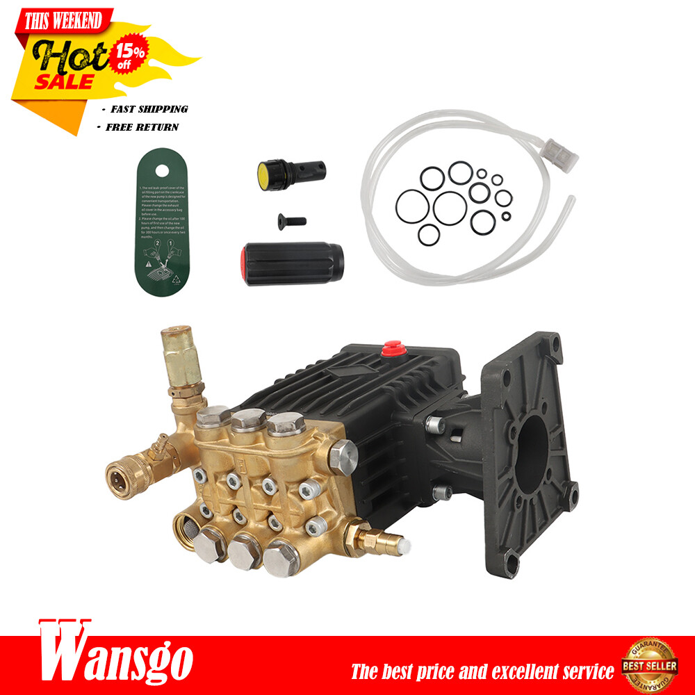 4400 psi Pressure Washer Pump Power Washer Pump 1″ Shaft Horizontal 4 GPM