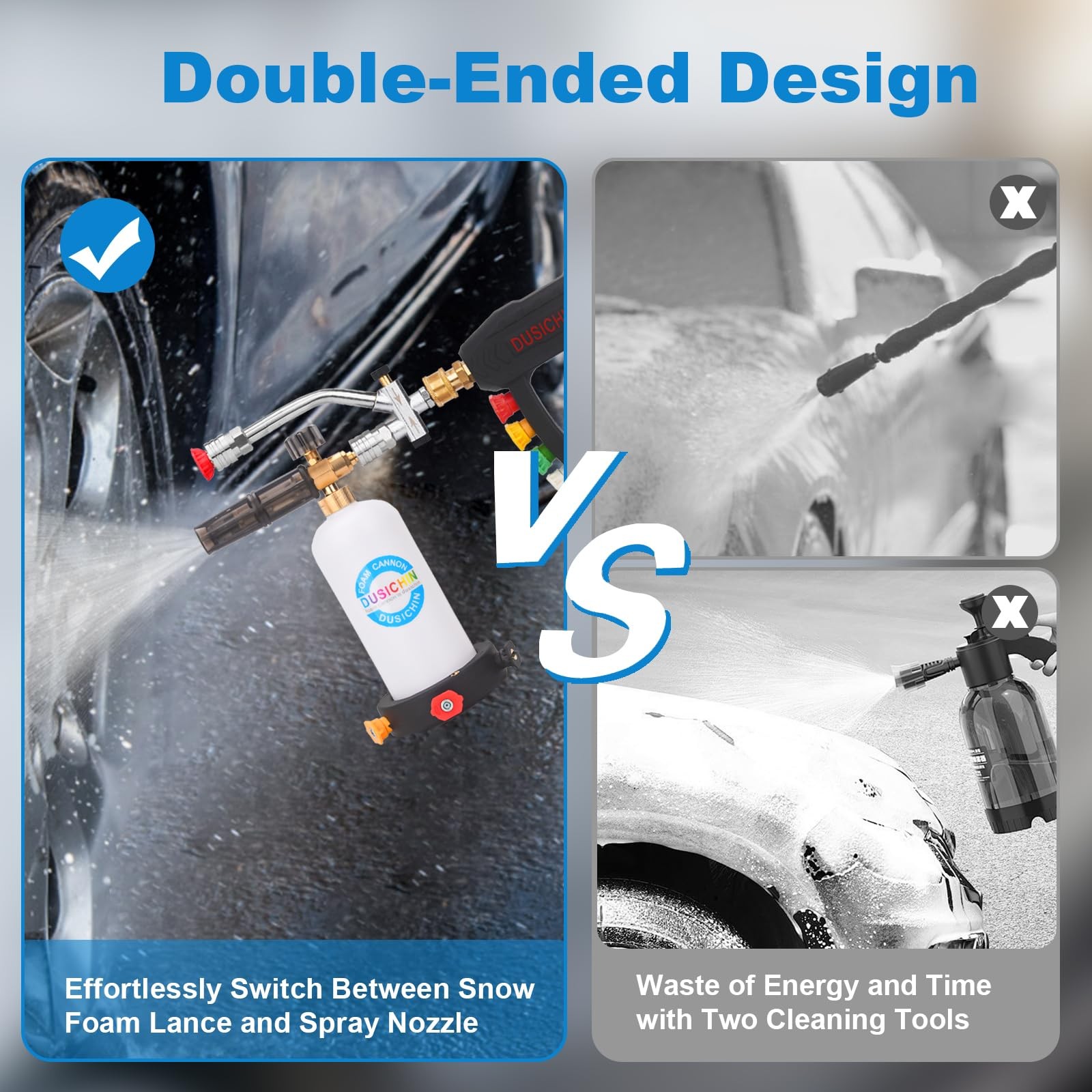 DUSICHIN Foam Cannon Snow Foam Lance Dual Ended Shift Valve For Pressure Wash…