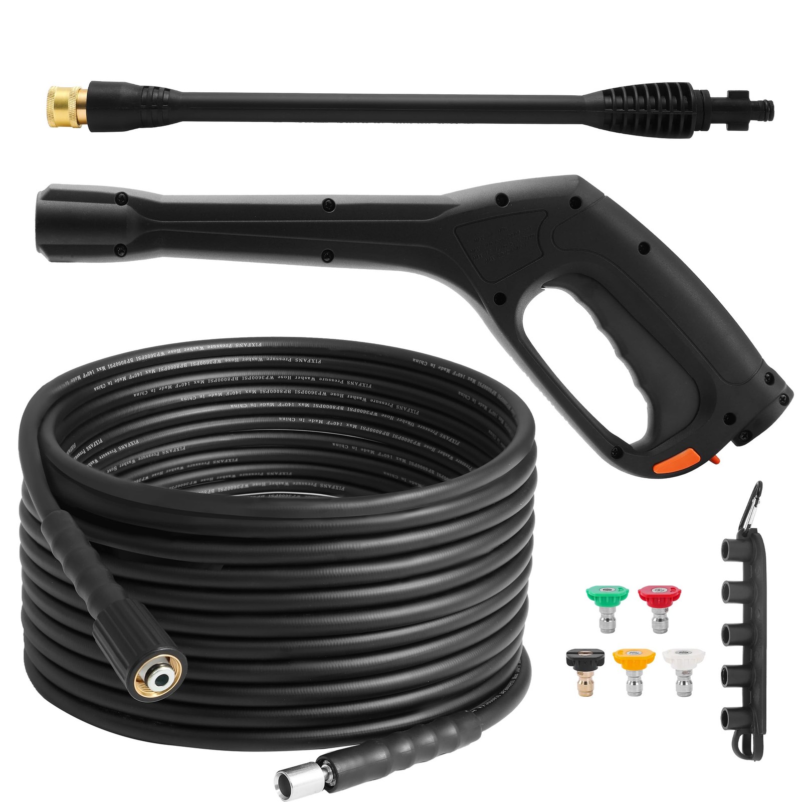 Pressure Washer Gun and Hose Kit, Replacement Pressure Washer Extension Wand–…
