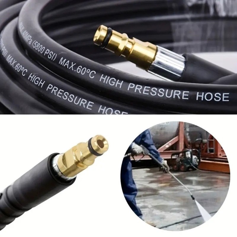 Threaded End Washer Hose for Vehicle Washing and Outdoor Floor Care