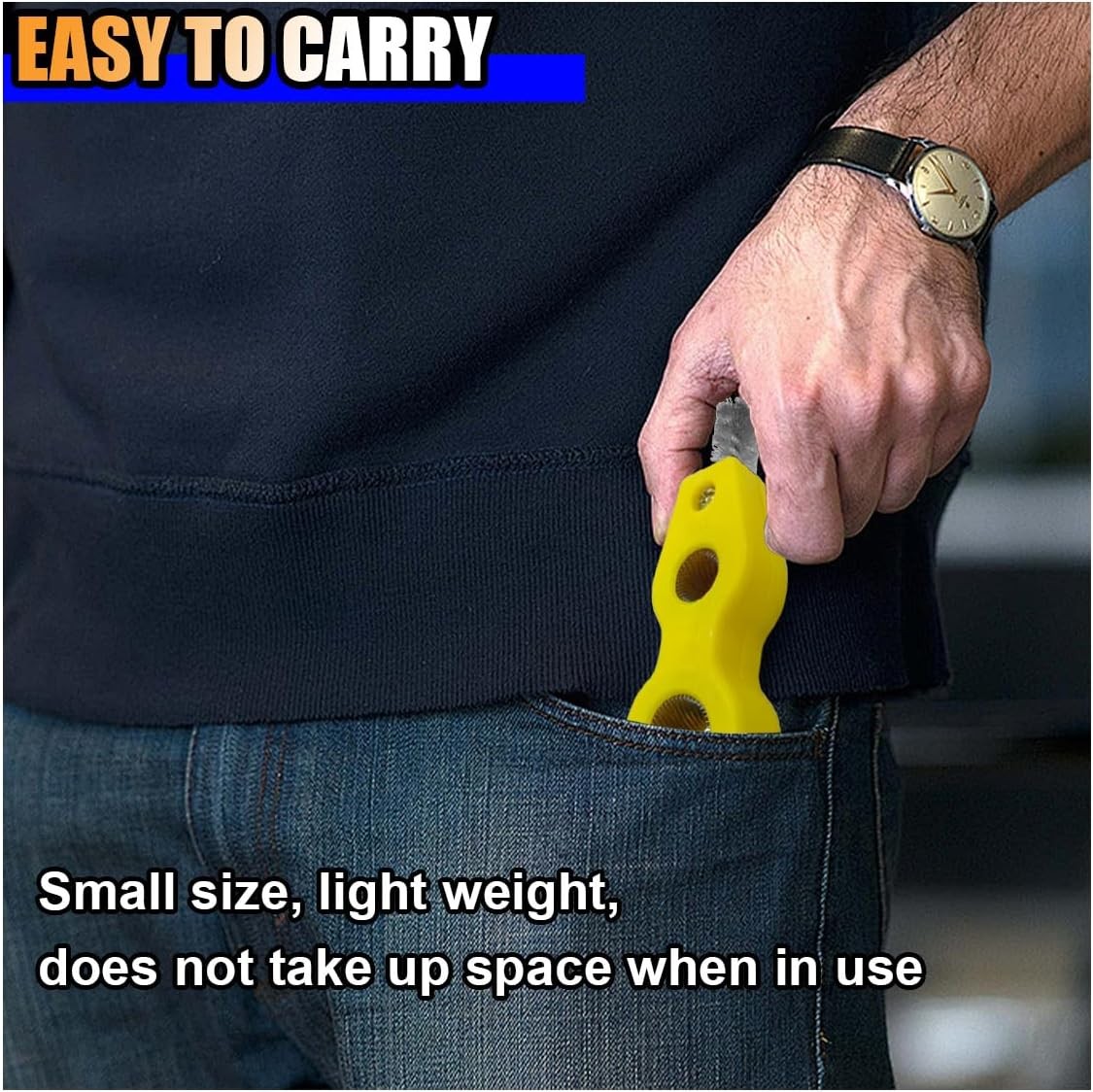 4 in 1 Car Battery Terminal Cleaner, Post 1PC, Yellow