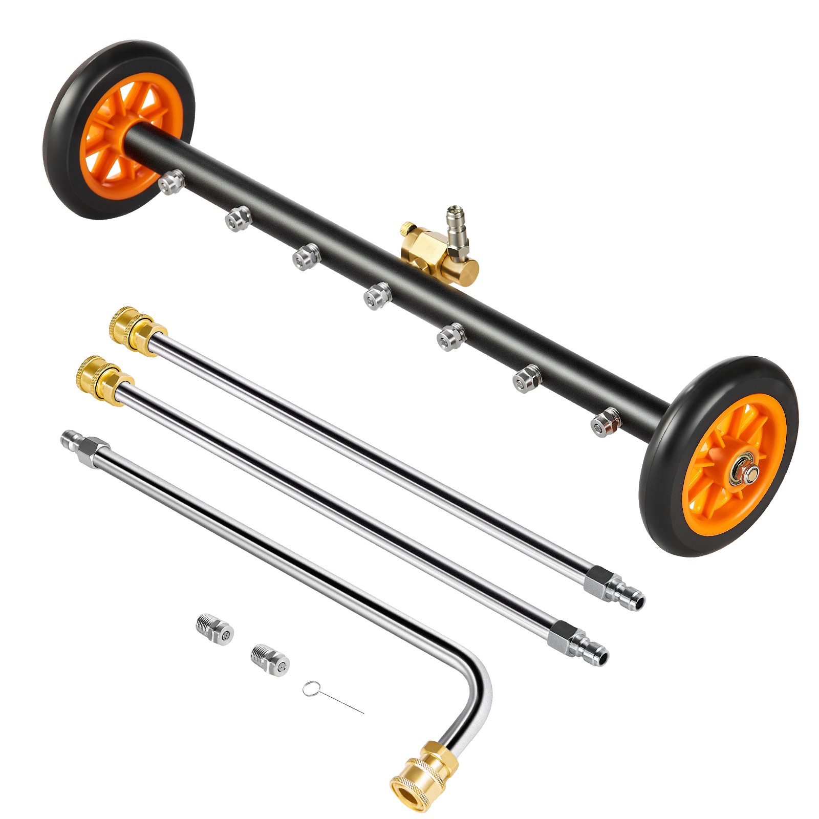 Uimoso 24-Inch Undercarriage Cleaner for Pressure Washers with Wheels