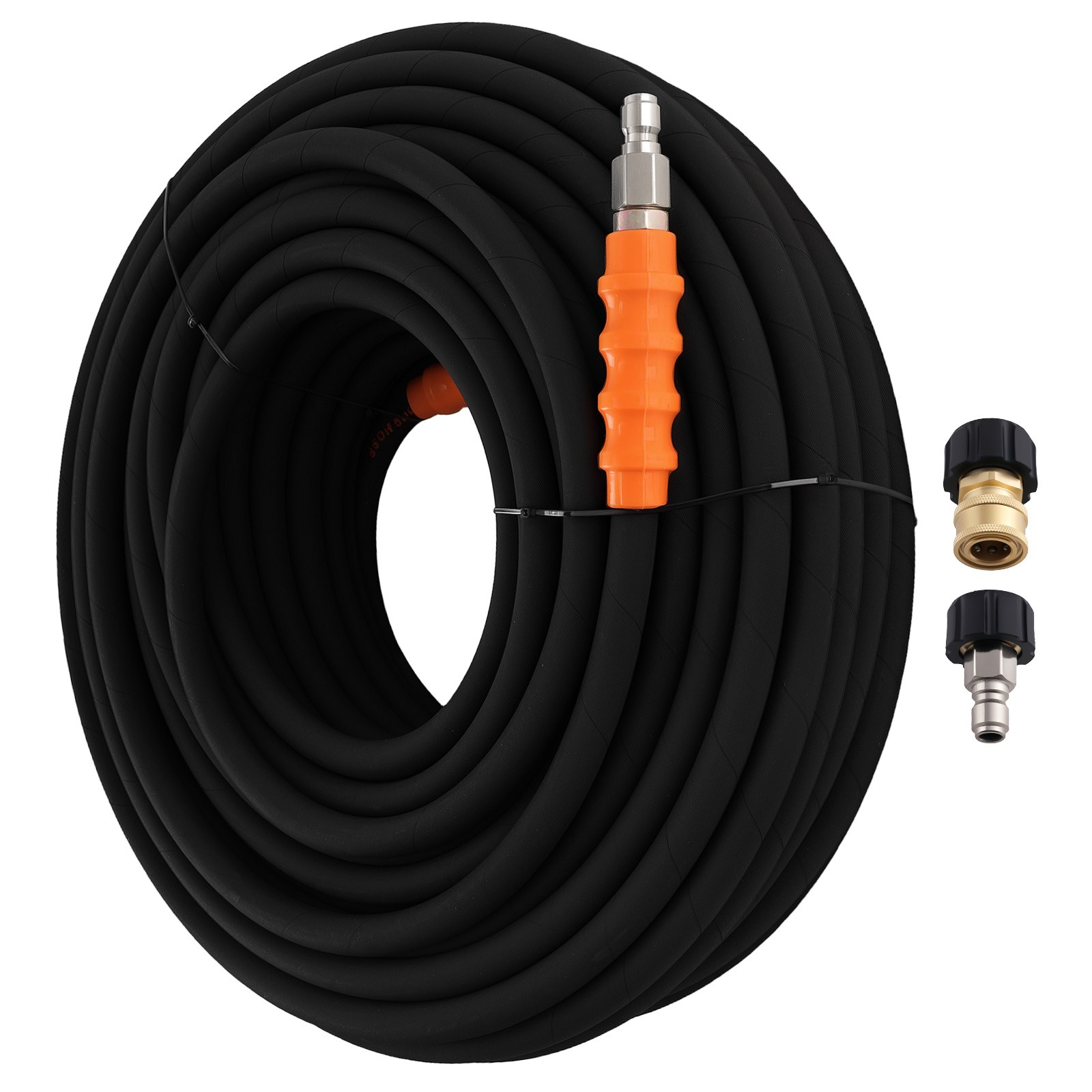 200FT 4800PSI Pressure Washer Hose 3/8″ for Generac Westinghouse Subaru Black