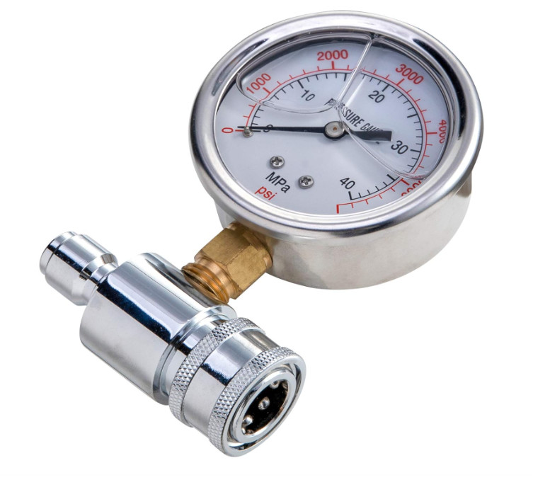 Pressure Washer Gauge 6000PSI 3/8 Inch Quick Connect Power Washer Gauge Interior