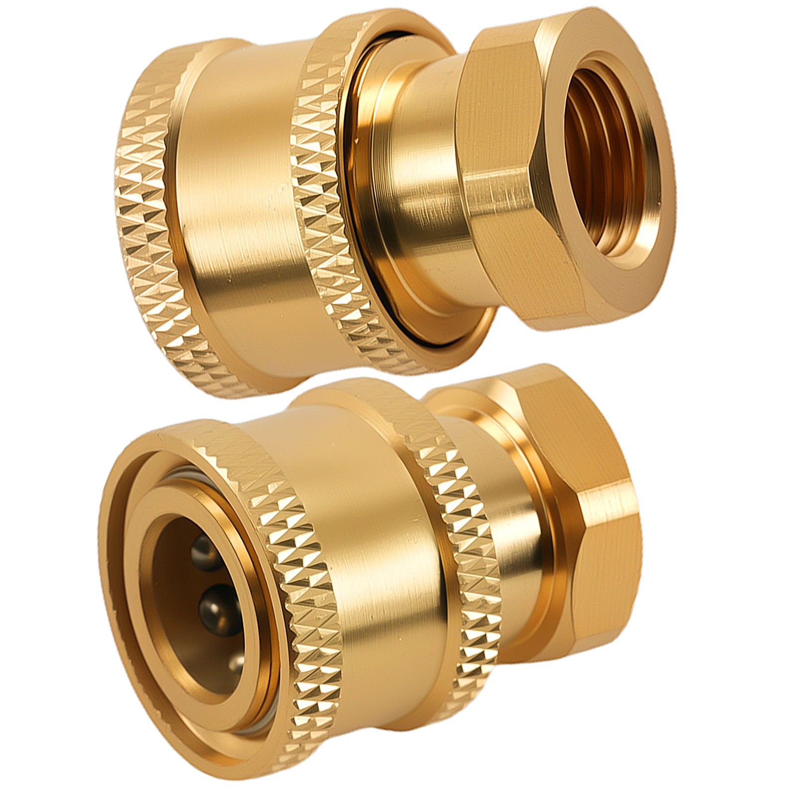 1/4″ Quick Connect to Female NPT Brass Adapter for Pressure Washer Hose 2PC