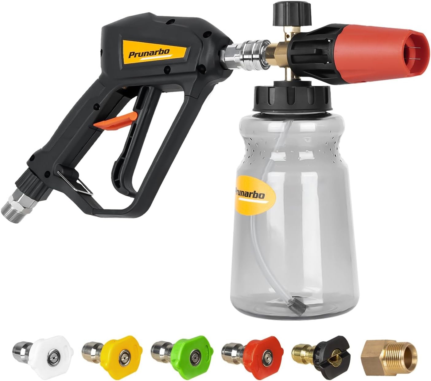 Car Pressure Washer with Foam Gun 5200 PSI,Heavy Duty Brass Snow Foam Cannon Kit