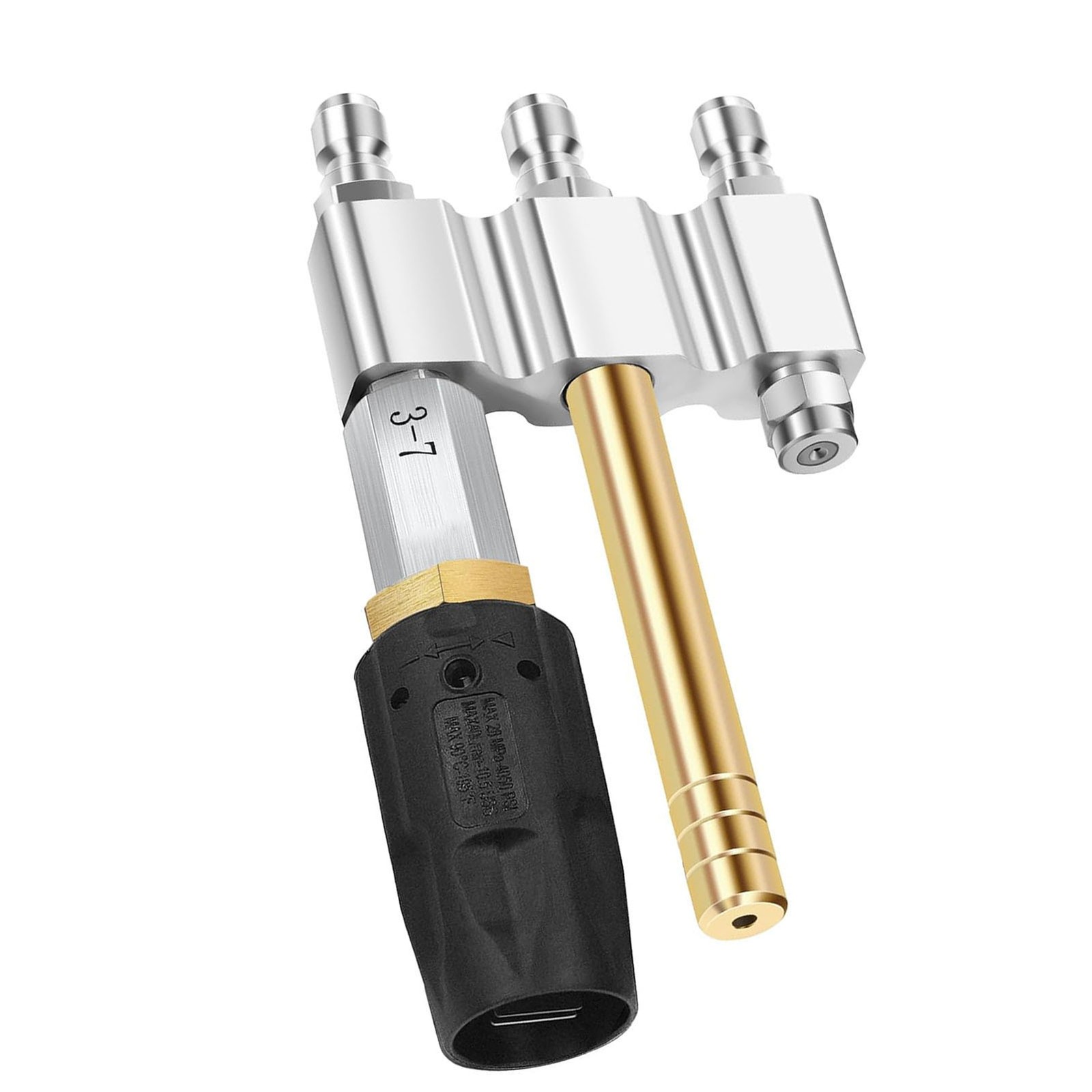 M5 Twist Nozzle 1/4in Quick Connection 1000-6000Psi 3-7GPM 3 In 1 Nozzle