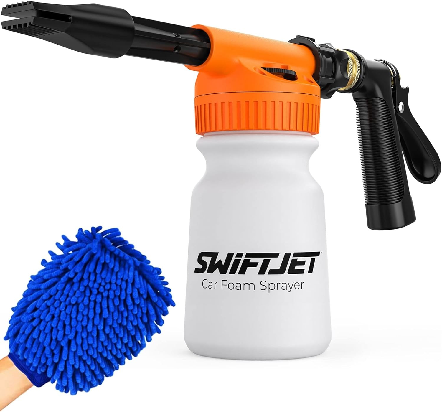 Car Wash Foam Gun Microfiber Mitt Cannon Works Any Soap Garden Hose Sprayer
