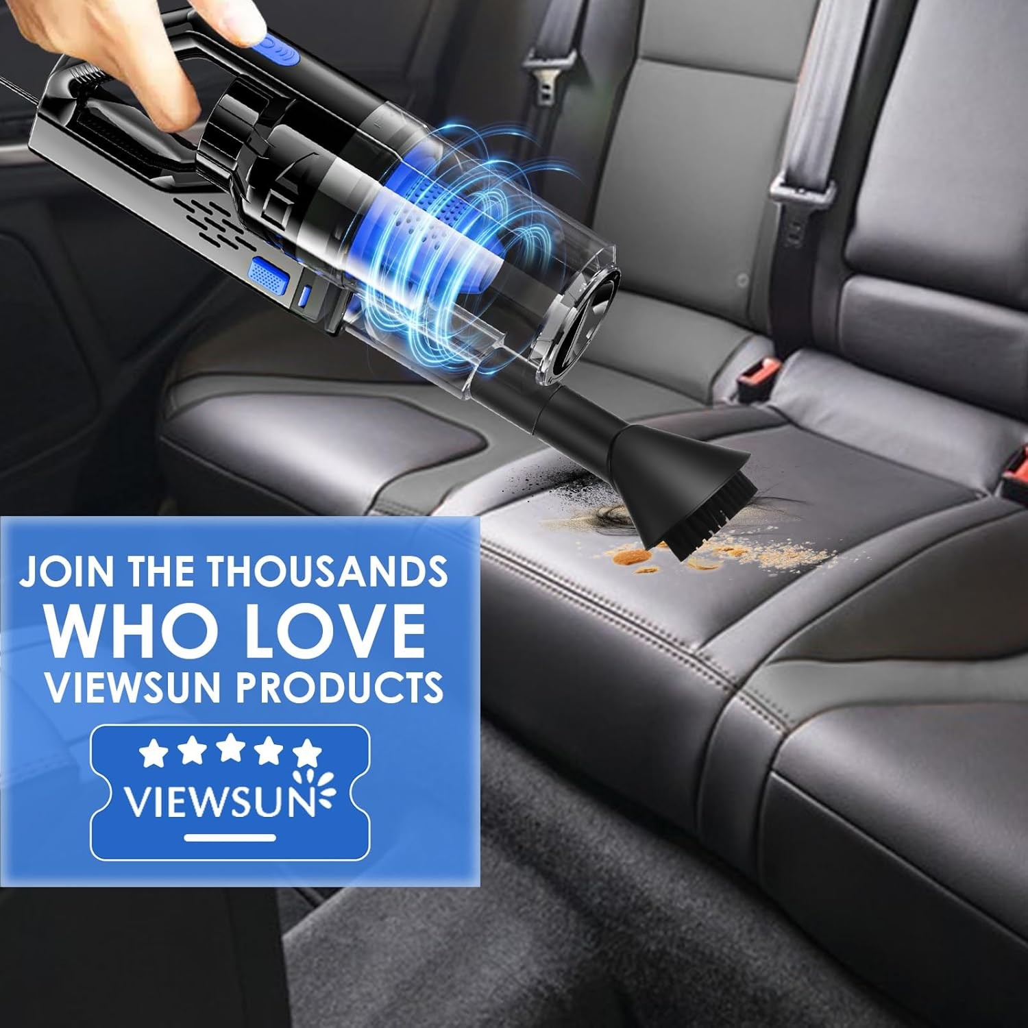Viewsun Car Cleaning Kit, Interior Detailing Kit with High Power…