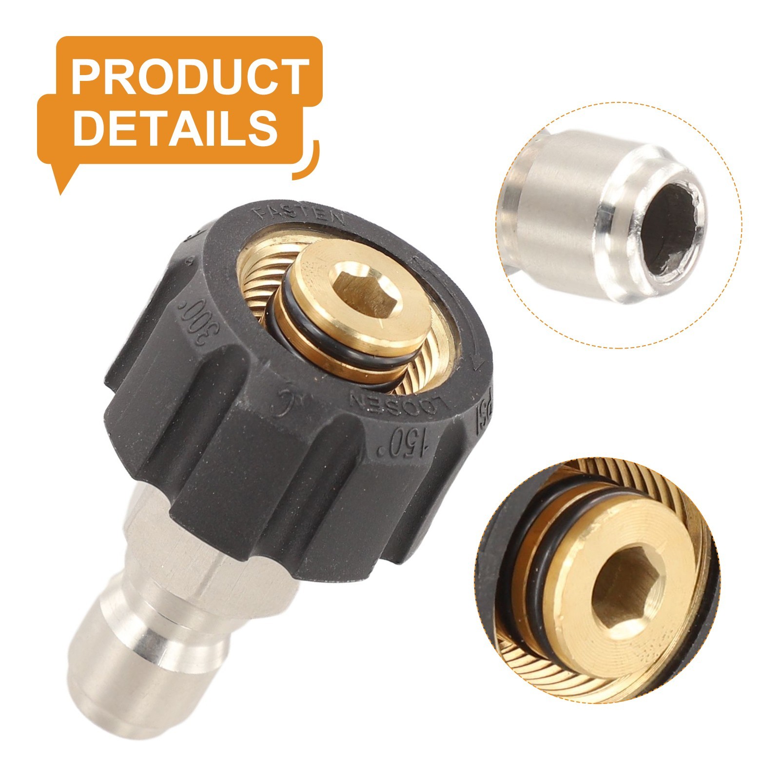 Quick Connect Quick Connector Quick Connector 1/4 3/8 Inch Black Sliver