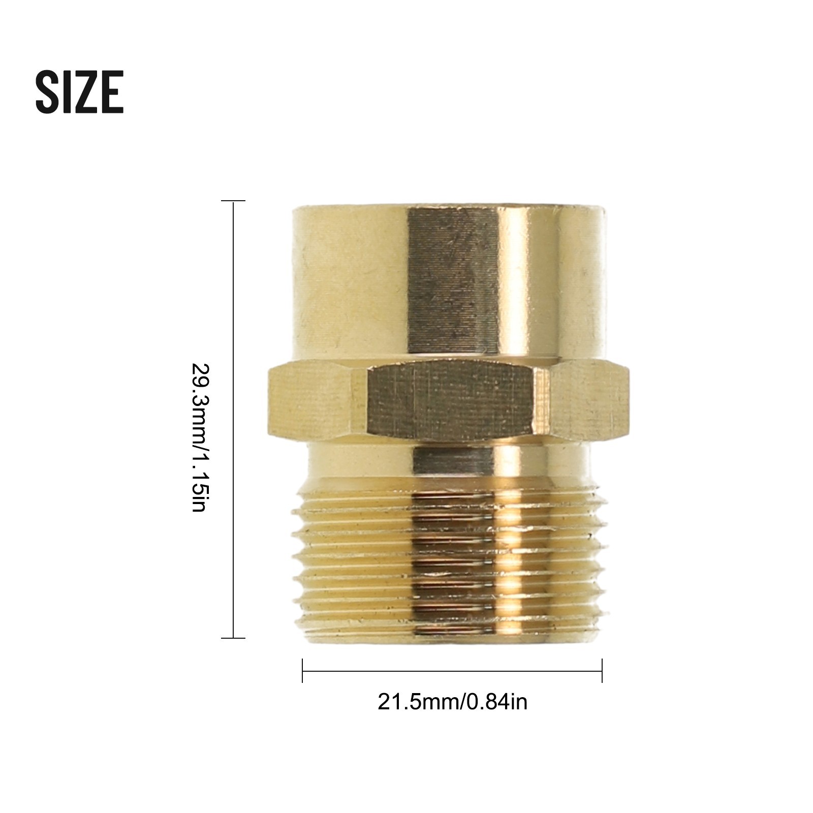1*Adapter M22x1.5 ET G 3/8 IT,For Pressure Washer Cleaner Hose Connector