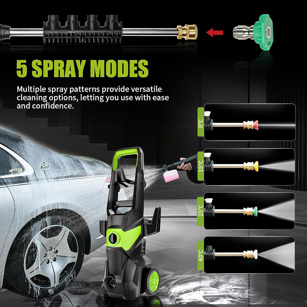 Electric Pressure Washer 5000 PSI High Pressure Washer Portable Powered Washer