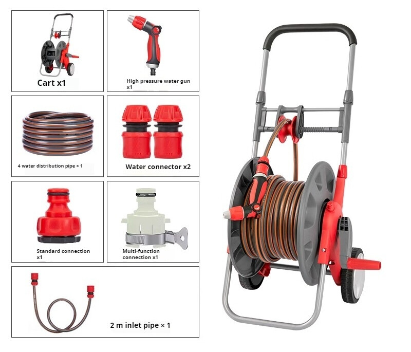 High-pressure Water Gun Car Wash Household 4 Minutes Soft Water Hose