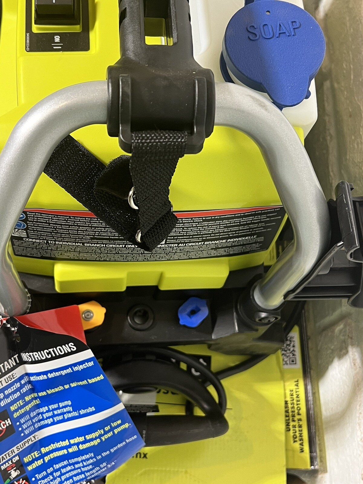 RYOBI 1900 PSI 1.2 GPM Cold Water Electric Pressure Washer