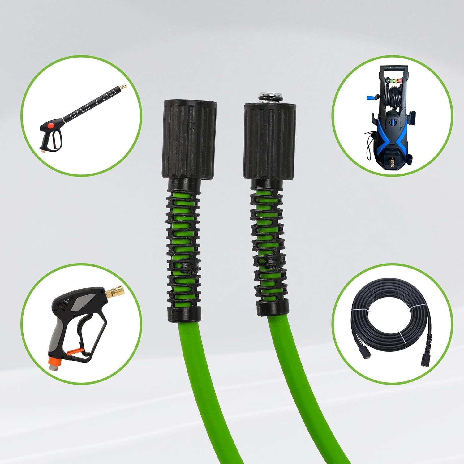 Lightweight Pressure Washer Hose Replacement, 3600 PSI