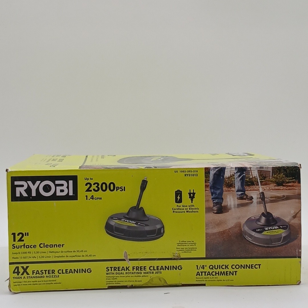 RYOBI (RY31012) 12 inch 2,300 PSI Electric Pressure Washers Surface Cleaner New!