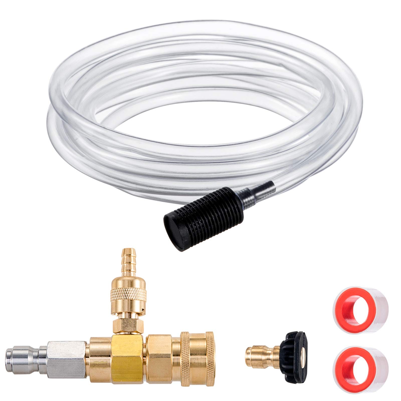 Downstream Injector for Pressure Washer, Power Washer Injector Kit, Soap Inje…