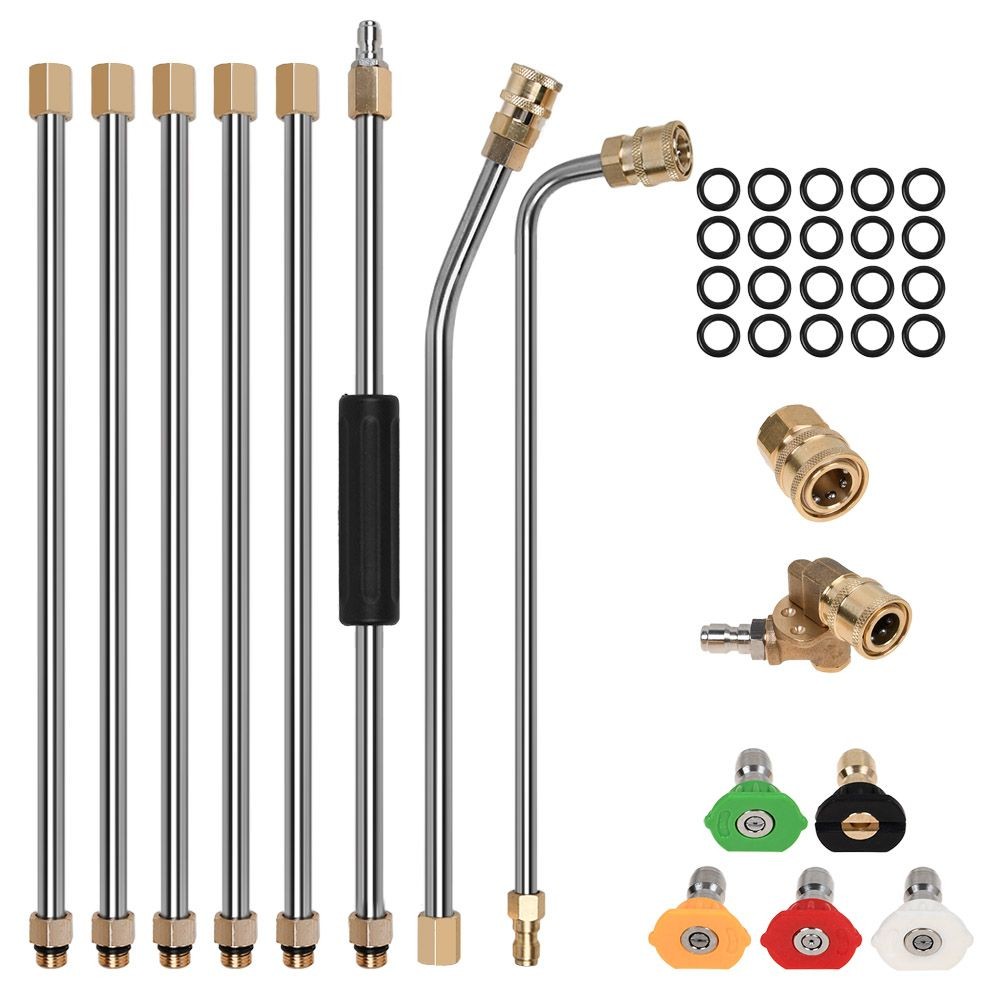 High-Pressure Washer Extension Wand Replace Lance Gutter Cleaner Nozzle 4000PSI.
