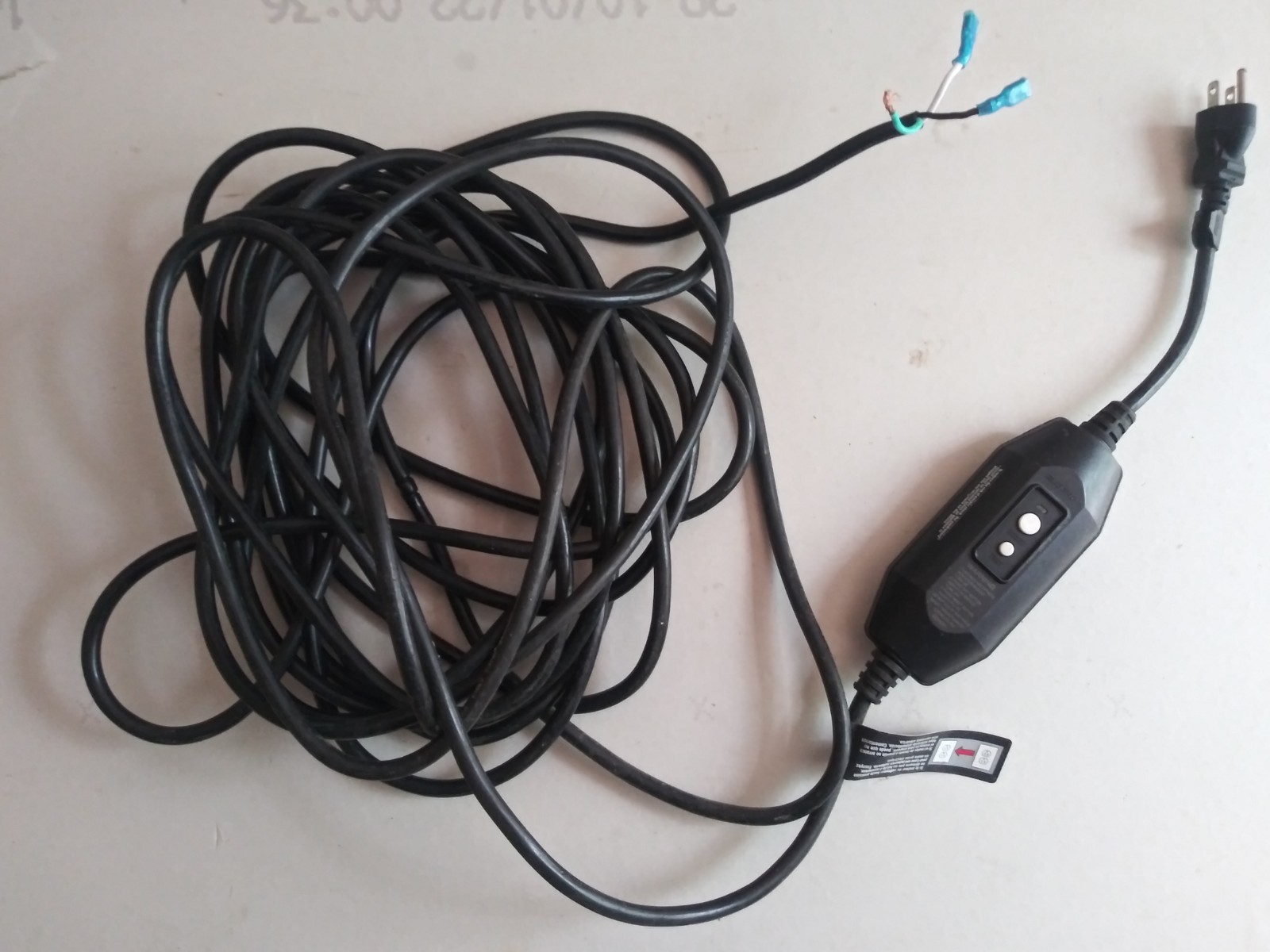 Power Cord For Ryobi RY141900VNM 1.2 GPM Electric Pressure Washer 2000psi