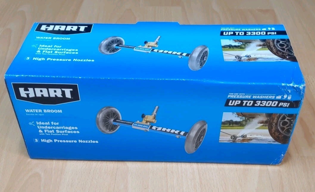 HART 11″ Water Broom Undercarriage Cleaner Pressure Washer 3300psi Attachment