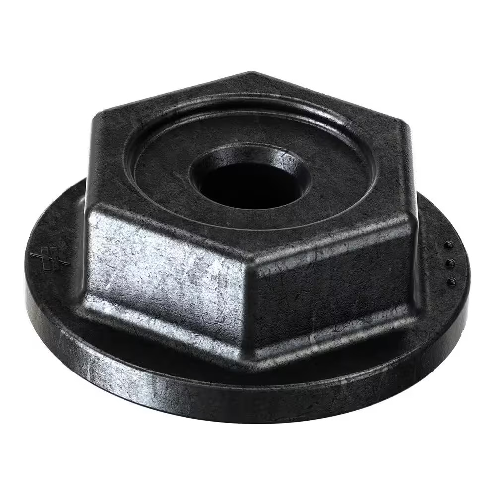 Outdoor Accents Black Powder-Coated Hex-Head Washers (24-Pack)