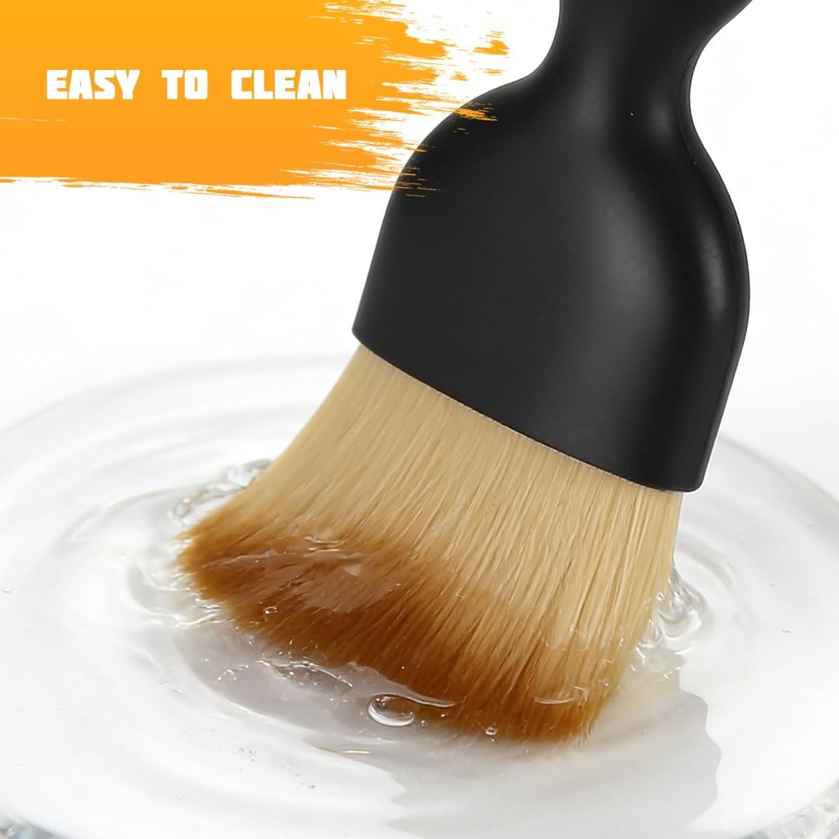 5PCS Car Detailing Brush Kit, Ultra Soft Boars Vehicle Detailing Duster Brush