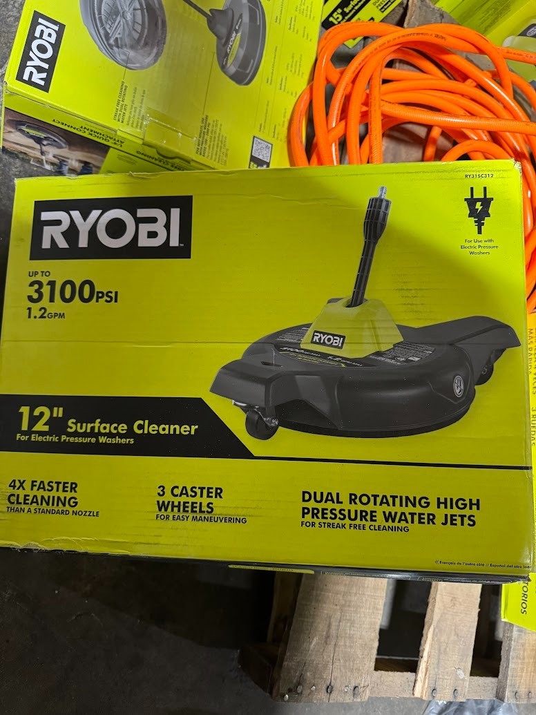 RYOBI 12 in. 3100 PSI Electric Pressure Washer Surface Cleaner – RY31SC312