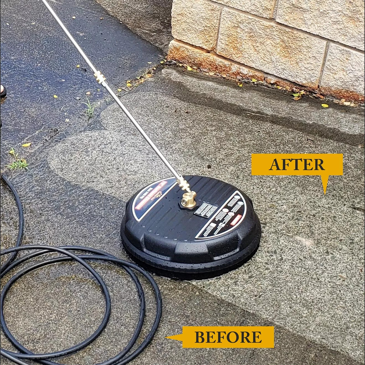 15 Inch Pressure Washer Surface Cleaner 4000PSI Power Washer Attachment for Deck