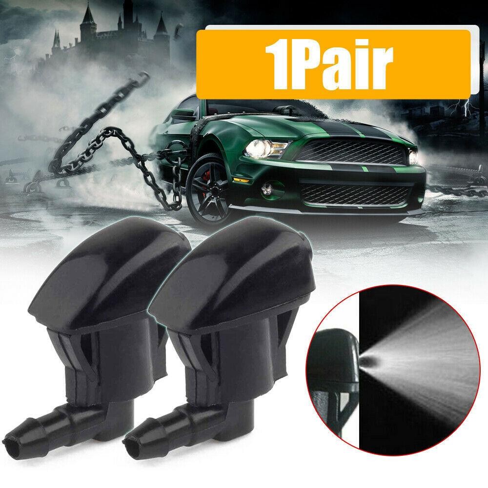 2pcs Car Front Windshield Washer Wiper Spray Nozzle Auto Exterior Accessories
