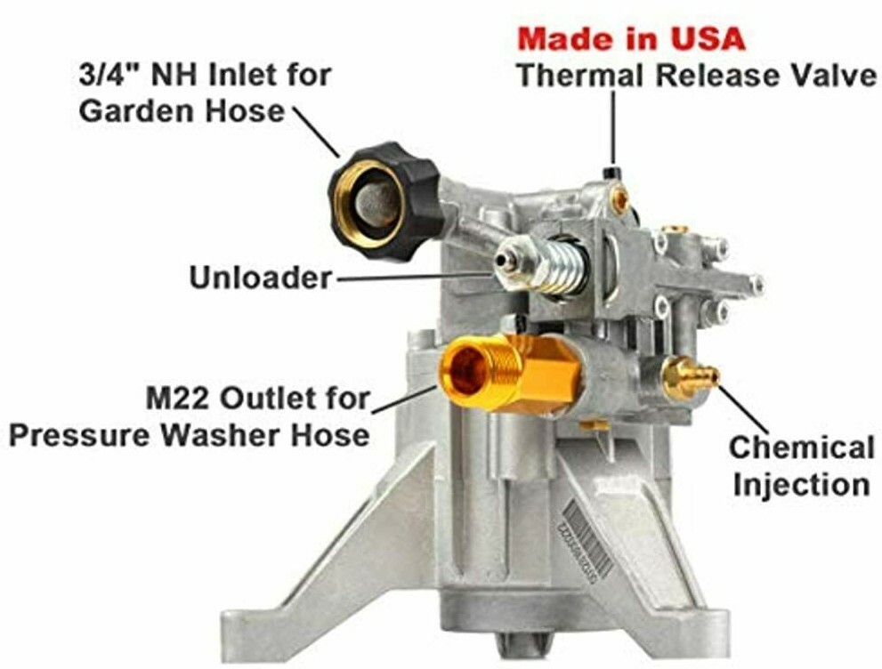 2900psi Power Washer Pump For Homelite Ryobi Craftsman Husky 7/8″ Vertical Shaft